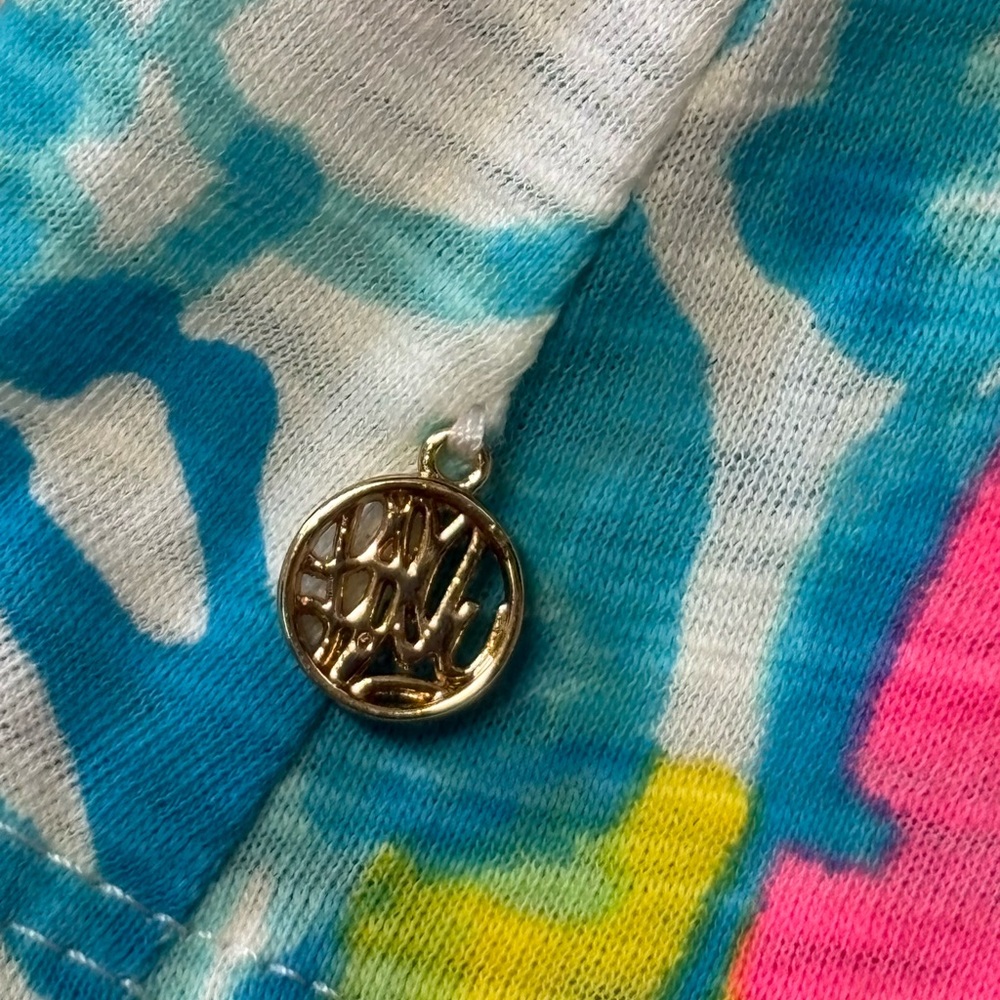 Lilly Pulitzer V-neck Sailboats Cotton Dress - Picture 4 of 9